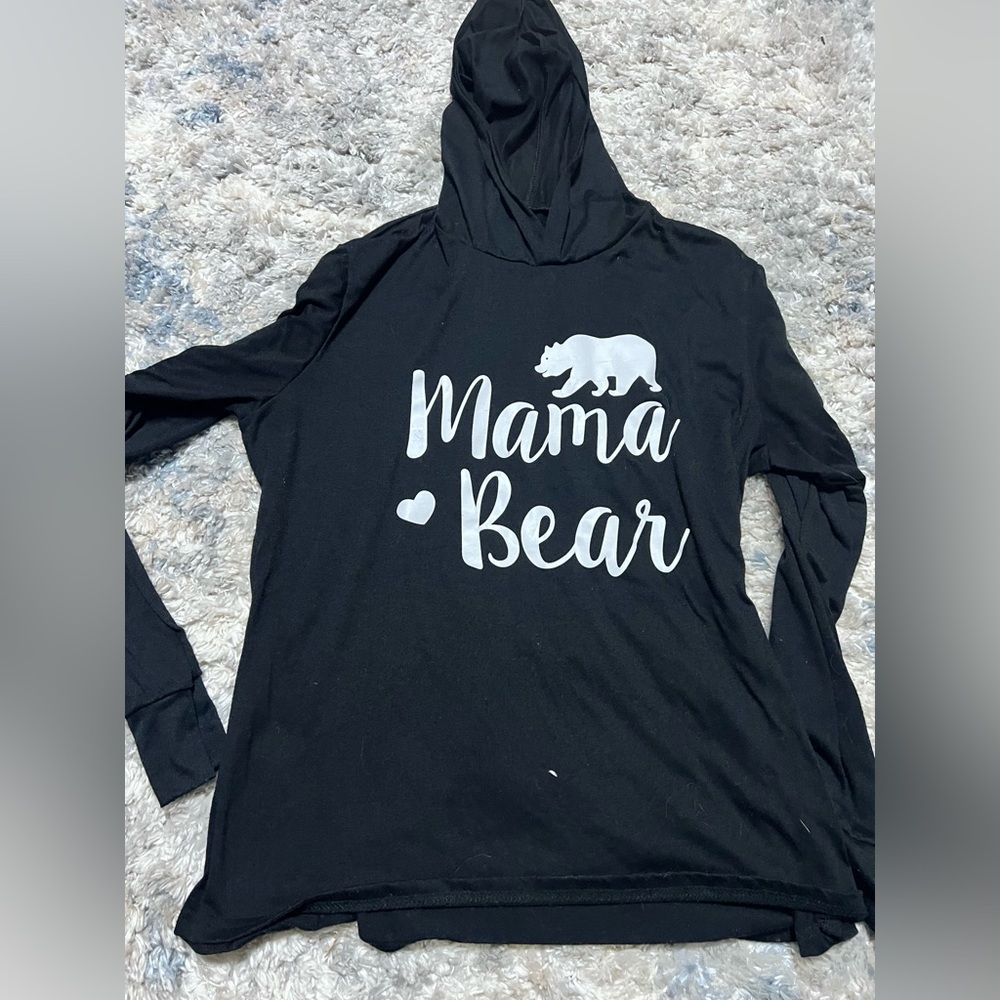 Mama bear hoodie sleep shirt